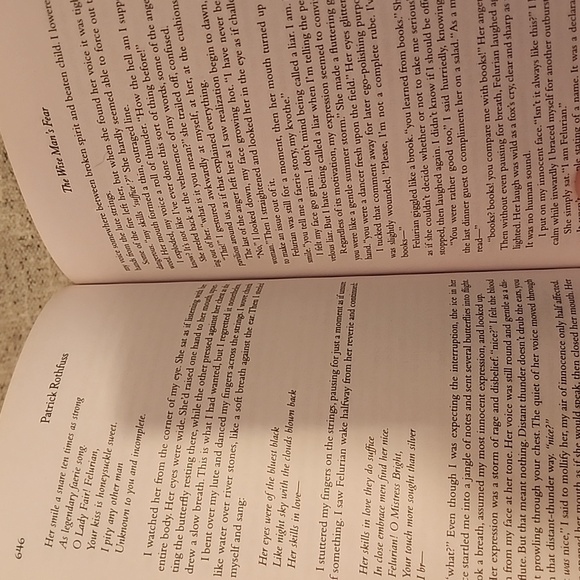 🤓 The Wise Man's Fear + The Slow Regard Of Silent Things by Patrick Rothfuss 🤓 - Picture 4 of 7